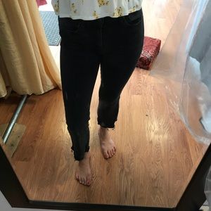 Black wide legged jeans